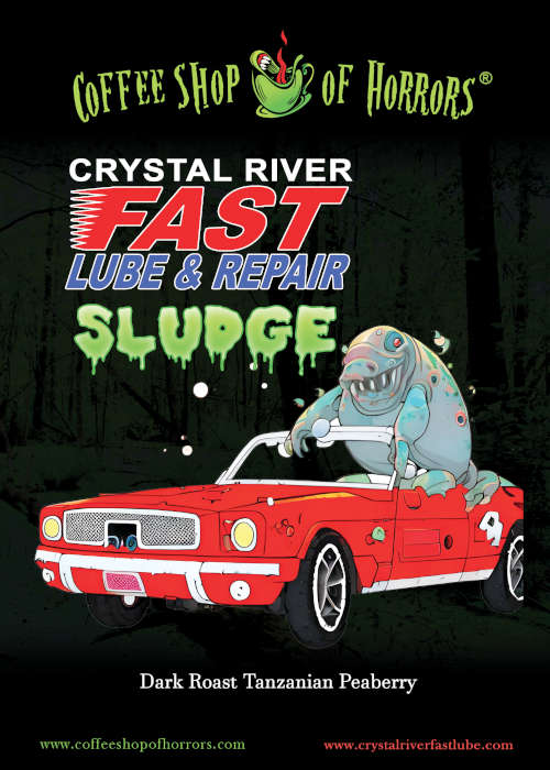 Tanzanian Peaberry Dark Roast Coffee - Crystal River Sludge